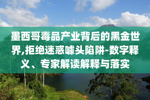 墨西哥毒品產(chǎn)業(yè)背后的黑金世界,拒絕迷惑噱頭陷阱-數(shù)字釋義、專家解讀解釋與落實(shí)
