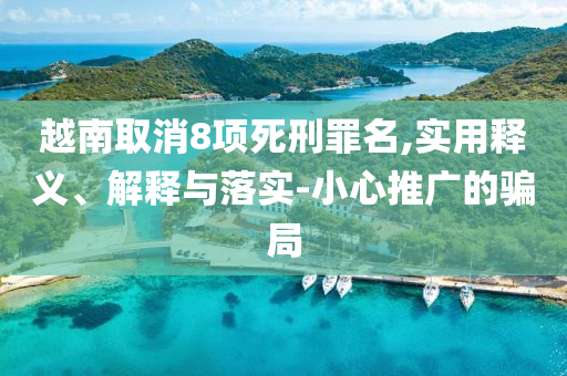 越南取消8項(xiàng)死刑罪名,實(shí)用釋義、解釋與落實(shí)-小心推廣的騙局