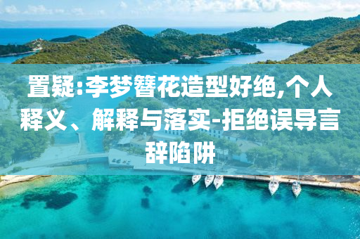 置疑:李夢簪花造型好絕,個(gè)人釋義、解釋與落實(shí)-拒絕誤導(dǎo)言辭陷阱