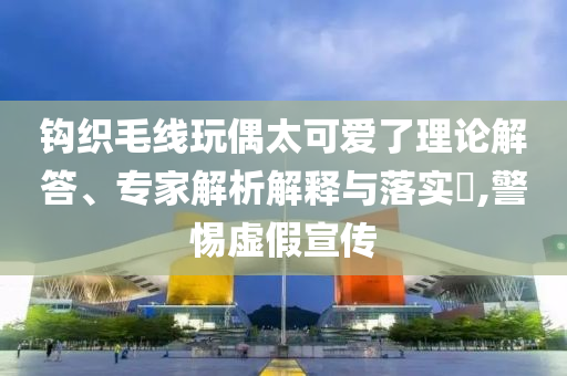 鉤織毛線玩偶太可愛了理論解答、專家解析解釋與落實(shí)?,警惕虛假宣傳