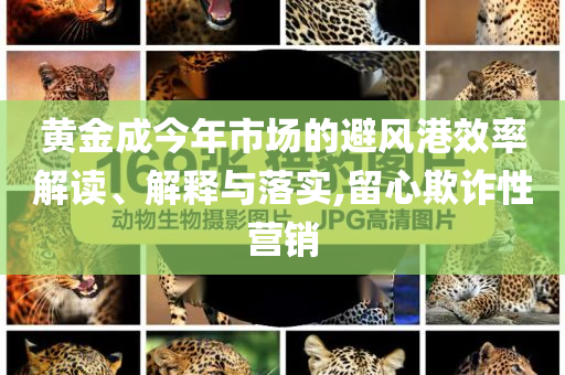 黃金成今年市場的避風港效率解讀、解釋與落實,留心欺詐性營銷