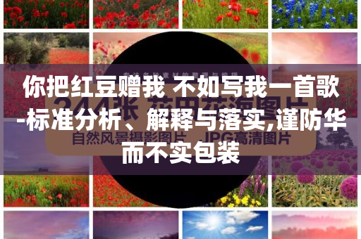 你把紅豆贈(zèng)我 不如寫(xiě)我一首歌-標(biāo)準(zhǔn)分析、解釋與落實(shí),謹(jǐn)防華而不實(shí)包裝