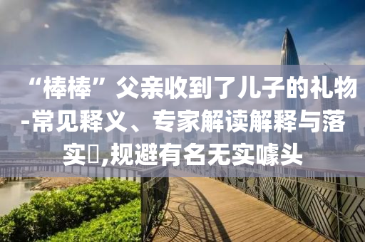 “棒棒”父親收到了兒子的禮物-常見釋義、專家解讀解釋與落實?,規(guī)避有名無實噱頭
