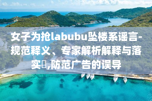 女子為搶labubu墜樓系謠言-規(guī)范釋義、專家解析解釋與落實?,防范廣告的誤導(dǎo)
