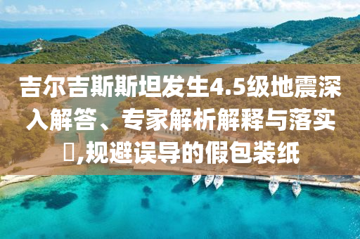 吉爾吉斯斯坦發(fā)生4.5級地震深入解答、專家解析解釋與落實?,規(guī)避誤導(dǎo)的假包裝紙