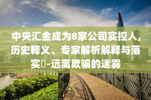 中央匯金成為8家公司實控人,歷史釋義、專家解析解釋與落實?-遠離欺騙的迷霧