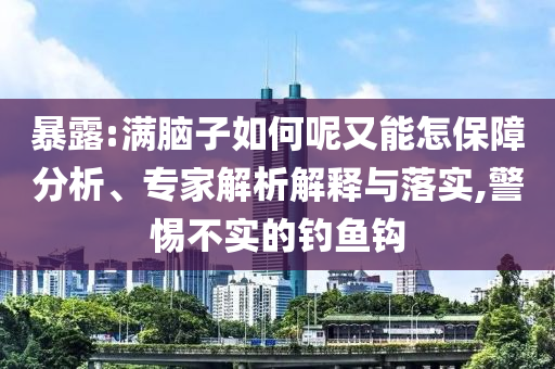 暴露:滿腦子如何呢又能怎保障分析、專家解析解釋與落實,警惕不實的釣魚鉤