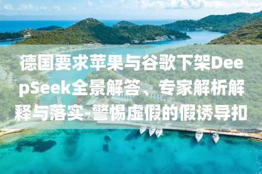 德國要求蘋果與谷歌下架DeepSeek全景解答、專家解析解釋與落實(shí)-警惕虛假的假誘導(dǎo)扣