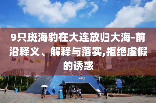 9只斑海豹在大連放歸大海-前沿釋義、解釋與落實(shí),拒絕虛假的誘惑