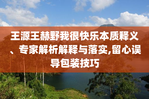 王源王赫野我很快樂本質(zhì)釋義、專家解析解釋與落實,留心誤導包裝技巧
