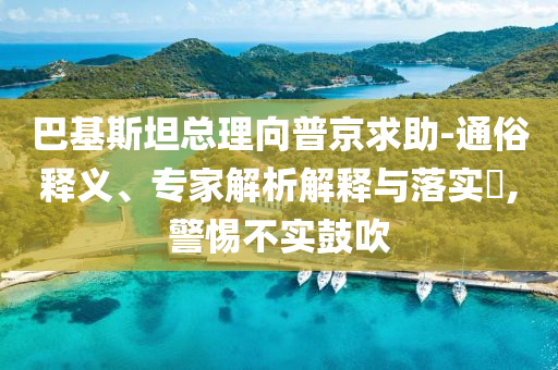 巴基斯坦總理向普京求助-通俗釋義、專(zhuān)家解析解釋與落實(shí)?,警惕不實(shí)鼓吹