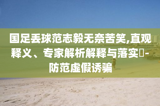 國足丟球范志毅無奈苦笑,直觀釋義、專家解析解釋與落實?-防范虛假誘騙