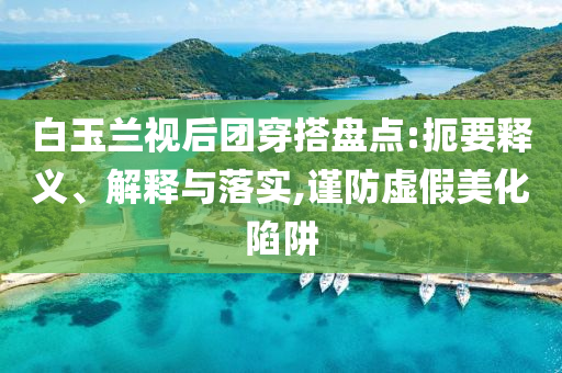 白玉蘭視后團(tuán)穿搭盤點(diǎn):扼要釋義、解釋與落實(shí),謹(jǐn)防虛假美化陷阱