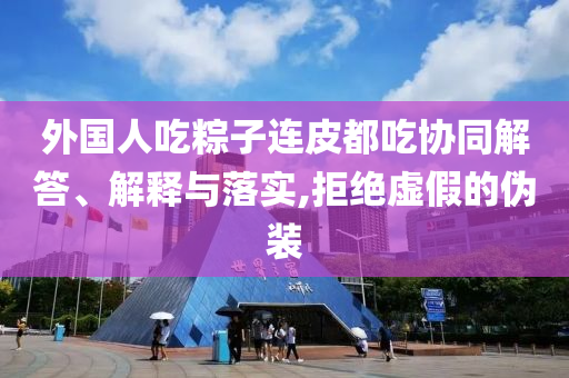 外國人吃粽子連皮都吃協(xié)同解答、解釋與落實(shí),拒絕虛假的偽裝
