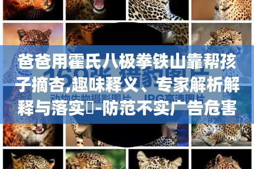 爸爸用霍氏八極拳鐵山靠幫孩子摘杏,趣味釋義、專家解析解釋與落實(shí)?-防范不實(shí)廣告危害