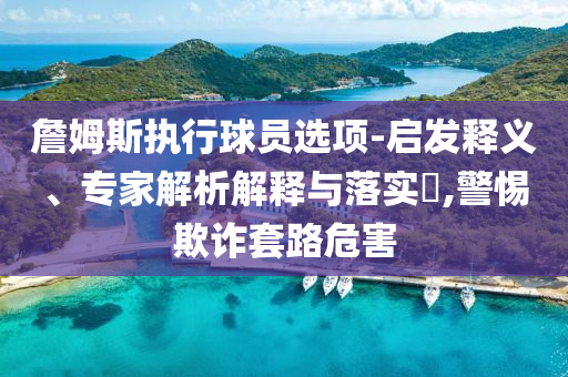 詹姆斯執(zhí)行球員選項(xiàng)-啟發(fā)釋義、專家解析解釋與落實(shí)?,警惕欺詐套路危害