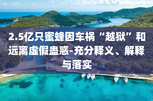 2.5億只蜜蜂因車禍“越獄”和遠(yuǎn)離虛假蠱惑-充分釋義、解釋與落實(shí)