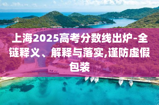 上海2025高考分?jǐn)?shù)線(xiàn)出爐-全鏈釋義、解釋與落實(shí),謹(jǐn)防虛假包裝