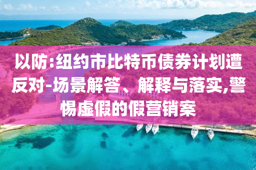 以防:紐約市比特幣債券計(jì)劃遭反對-場景解答、解釋與落實(shí),警惕虛假的假營銷案