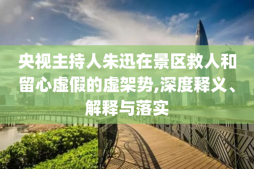 央視主持人朱迅在景區(qū)救人和留心虛假的虛架勢,深度釋義、解釋與落實(shí)