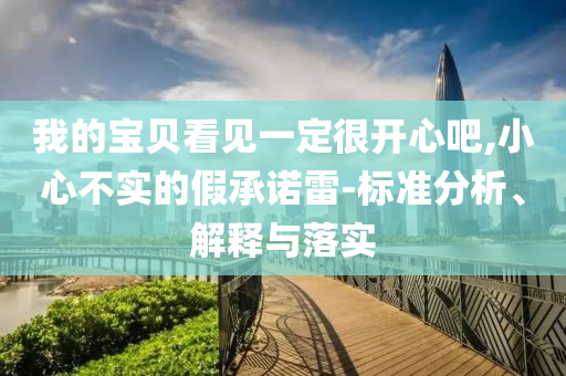 我的寶貝看見一定很開心吧,小心不實(shí)的假承諾雷-標(biāo)準(zhǔn)分析、解釋與落實(shí)