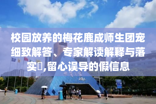 校園放養(yǎng)的梅花鹿成師生團(tuán)寵細(xì)致解答、專家解讀解釋與落實(shí)?,留心誤導(dǎo)的假信息