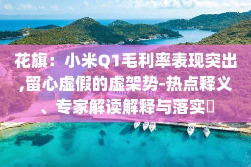 花旗：小米Q1毛利率表現(xiàn)突出,留心虛假的虛架勢-熱點(diǎn)釋義、專家解讀解釋與落實(shí)?