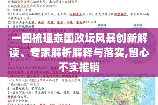 一圖梳理泰國政壇風暴創(chuàng)新解讀、專家解析解釋與落實,留心不實推銷