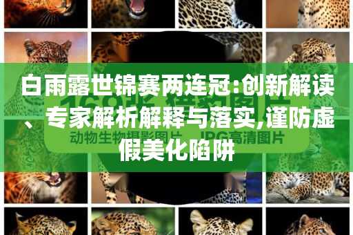 白雨露世錦賽兩連冠:創(chuàng)新解讀、專家解析解釋與落實(shí),謹(jǐn)防虛假美化陷阱