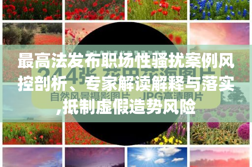 最高法發(fā)布職場性騷擾案例風控剖析、專家解讀解釋與落實,抵制虛假造勢風險