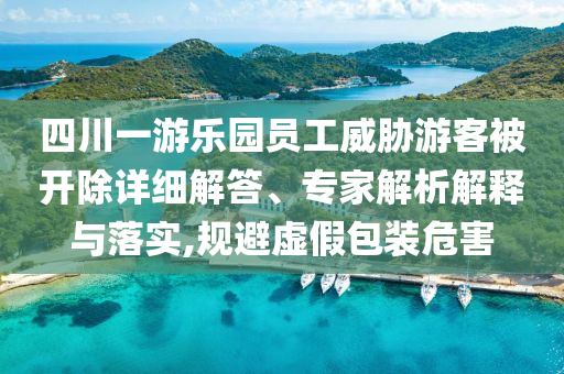 四川一游樂(lè)園員工威脅游客被開除詳細(xì)解答、專家解析解釋與落實(shí),規(guī)避虛假包裝危害