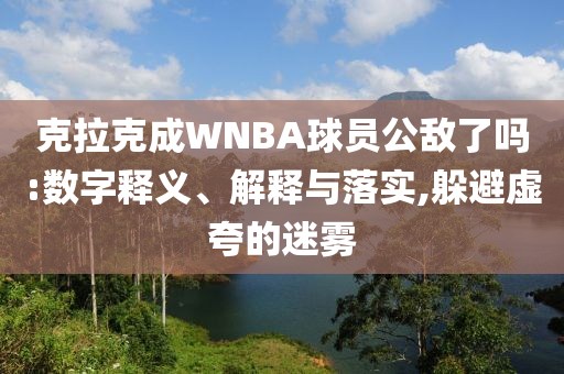 克拉克成WNBA球員公敵了嗎:數(shù)字釋義、解釋與落實,躲避虛夸的迷霧