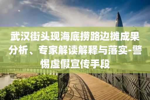 武漢街頭現(xiàn)海底撈路邊攤成果分析、專家解讀解釋與落實(shí)-警惕虛假宣傳手段