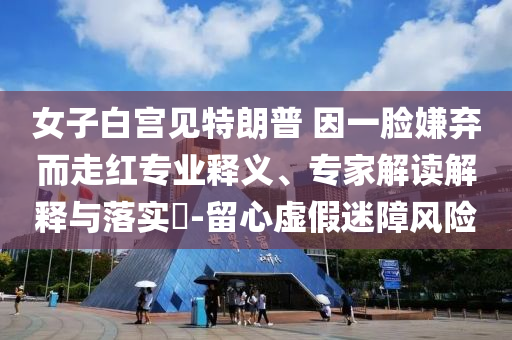 女子白宮見(jiàn)特朗普 因一臉嫌棄而走紅專(zhuān)業(yè)釋義、專(zhuān)家解讀解釋與落實(shí)?-留心虛假迷障風(fēng)險(xiǎn)