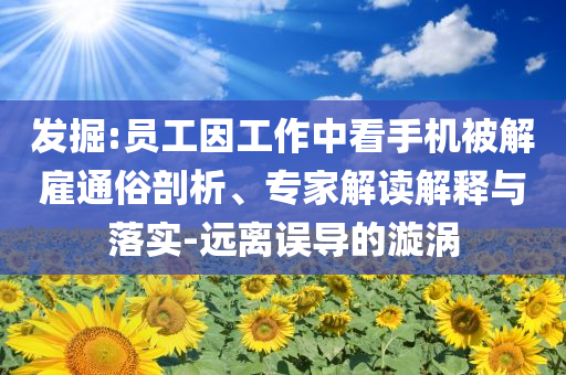 發(fā)掘:員工因工作中看手機被解雇通俗剖析、專家解讀解釋與落實-遠離誤導的漩渦