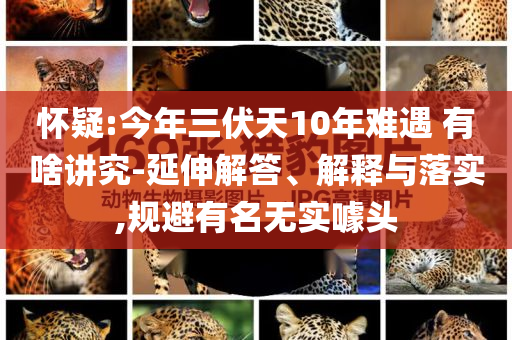懷疑:今年三伏天10年難遇 有啥講究-延伸解答、解釋與落實(shí),規(guī)避有名無(wú)實(shí)噱頭