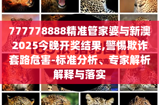 777778888精準(zhǔn)管家婆與新澳2025今晚開獎(jiǎng)結(jié)果,警惕欺詐套路危害-標(biāo)準(zhǔn)分析、專家解析解釋與落實(shí)