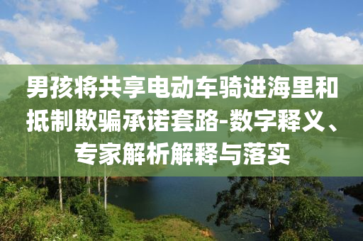 男孩將共享電動車騎進海里和抵制欺騙承諾套路-數(shù)字釋義、專家解析解釋與落實
