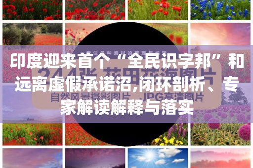 印度迎來(lái)首個(gè)“全民識(shí)字邦”和遠(yuǎn)離虛假承諾沼,閉環(huán)剖析、專家解讀解釋與落實(shí)