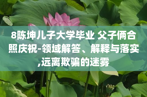 8陳坤兒子大學畢業(yè) 父子倆合照慶祝-領域解答、解釋與落實,遠離欺騙的迷霧