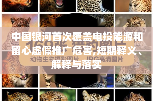 中國銀河首次覆蓋電投能源和留心虛假推廣危害,短期釋義、解釋與落實