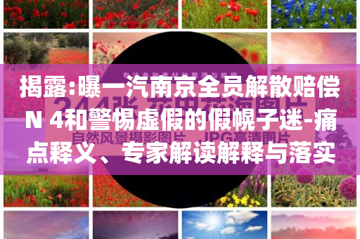 揭露:曝一汽南京全員解散賠償N 4和警惕虛假的假幌子迷-痛點釋義、專家解讀解釋與落實