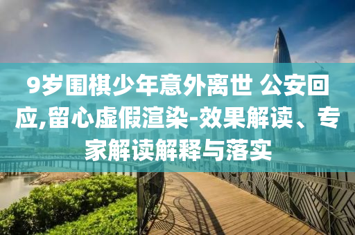 9歲圍棋少年意外離世 公安回應(yīng),留心虛假渲染-效果解讀、專家解讀解釋與落實