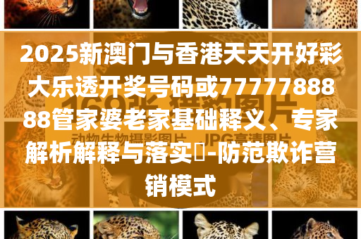 2025新澳門與香港天天開好彩大樂透開獎號碼或7777788888管家婆老家基礎(chǔ)釋義、專家解析解釋與落實?-防范欺詐營銷模式