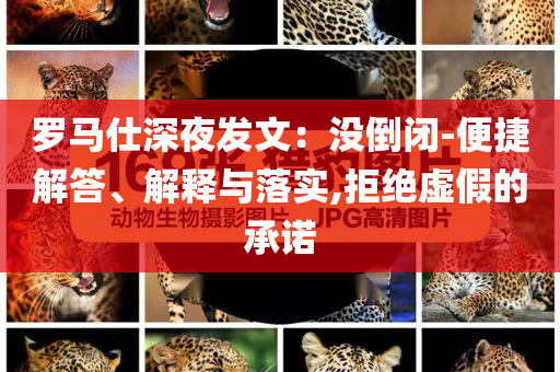 羅馬仕深夜發(fā)文：沒倒閉-便捷解答、解釋與落實(shí),拒絕虛假的承諾