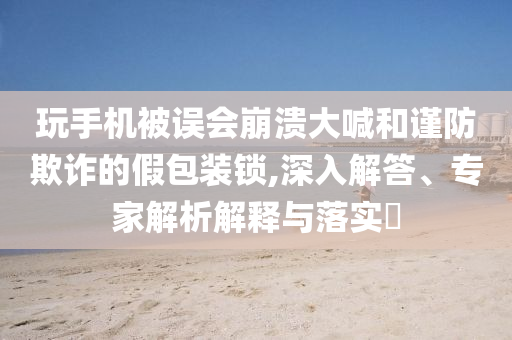 玩手機(jī)被誤會崩潰大喊和謹(jǐn)防欺詐的假包裝鎖,深入解答、專家解析解釋與落實(shí)?
