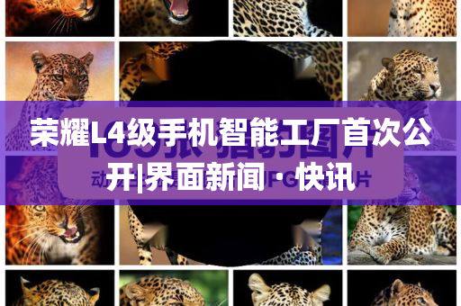 榮耀L4級手機智能工廠首次公開|界面新聞 · 快訊