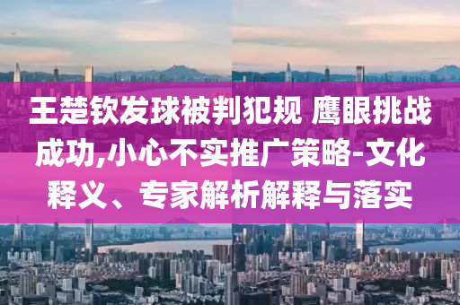 王楚欽發(fā)球被判犯規(guī) 鷹眼挑戰(zhàn)成功,小心不實推廣策略-文化釋義、專家解析解釋與落實