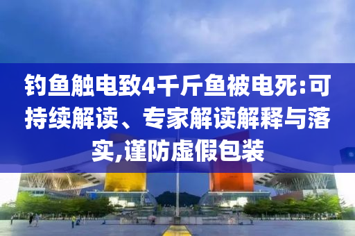 釣魚觸電致4千斤魚被電死:可持續(xù)解讀、專家解讀解釋與落實(shí),謹(jǐn)防虛假包裝