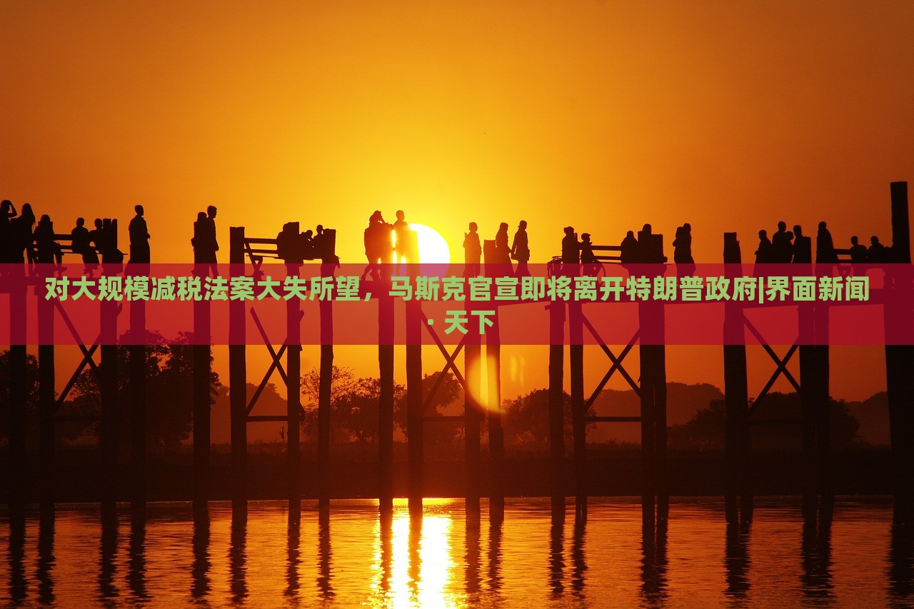 對大規(guī)模減稅法案大失所望，馬斯克官宣即將離開特朗普政府|界面新聞 · 天下